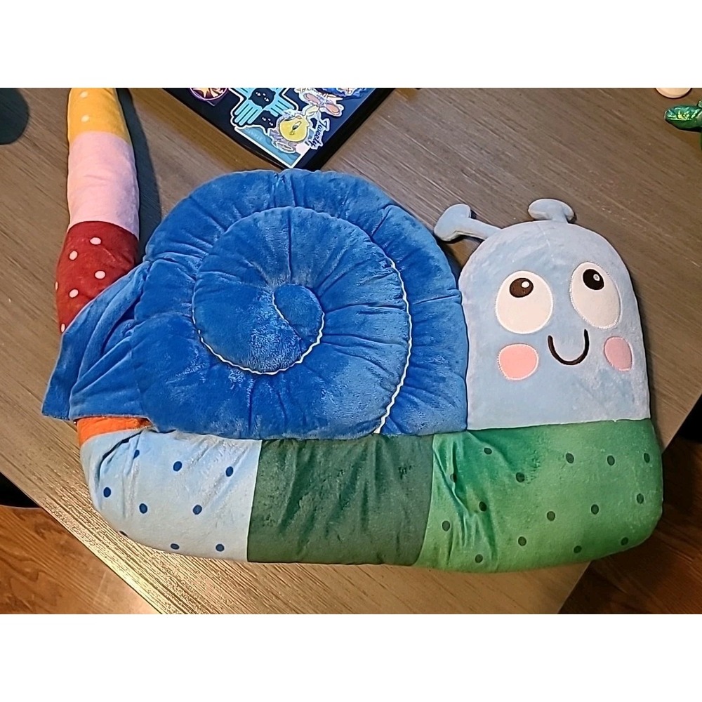 Ikea Brummig Cushion Snail Shaped Mulitcolor 35x14" Plush Toy